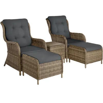 Produktbild von tectake® Aluminium Rattan Sitzgruppe Benissa für 2 bis 4 Personen