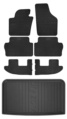 Obrázek produktu pro Gumové autokoberce SolidPRO + vana kufru DryZone pro: Seat Alhambra II 2010-2018 minivan 7 ks