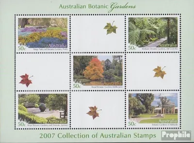 Produktbild von Briefmarken Australien 2007 Mi 2875-2879 Kleinbogen (kompl.Ausg.) postfrisch Gärten