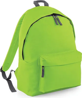 Image de BagBase BG125 | Original Fashion Backpack / Sac à dos | 31 x 42 x 21 cm - Couleur : Lime Green/Graphite Grey - Taille : 31 x 42 x 21 cm
