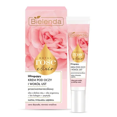 Produktbild von Bielenda Royal Rose Elixir Anti-Aging Liftingcreme für Augen- und Lippenkonturen, 15ml