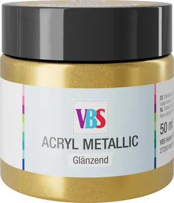 Produktbild von VBS Acryl Metallic, 50 ml Antikgold