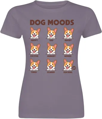 Produktbild von Todd Goldman T-Shirt Damen Dog Moods lila M