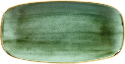Produktbild von Churchill Stonecast Rechteckige Teller, Meerfenchelgrün, 153 x 298 mm