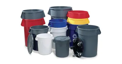 Produktbild von Rubbermaid Deckel für Mehrzwecktonne 38l grau mit Schnappverschluss - FG260900GRAY