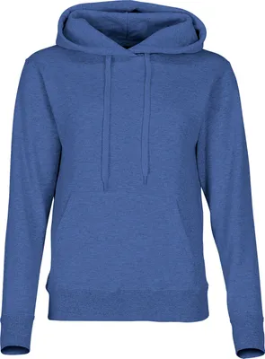 Immagine prodotto di Fruit of the Loom Donna Felpa classica con cappuccio, colore: blu royal retrò screziato, taglia: M