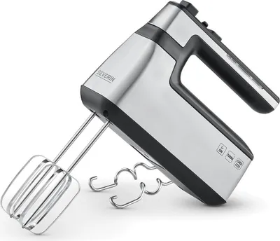Produktbild von SEVERIN Kabelloser Handmixer HM 3843 aus Edelstahl, mattschwarzsilber Handmixer Handmixer Und Rührgeräte Handmixer Kabellos