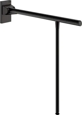 Immagine prodotto di Delabie maniglia di sostegno pieghevole Be-Line con piede D42 L.850 alluminio nero opaco