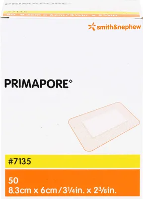 Produktbild von PRIMAPORE 8,3X6 WUNDVERB STERIL, 50 St VER