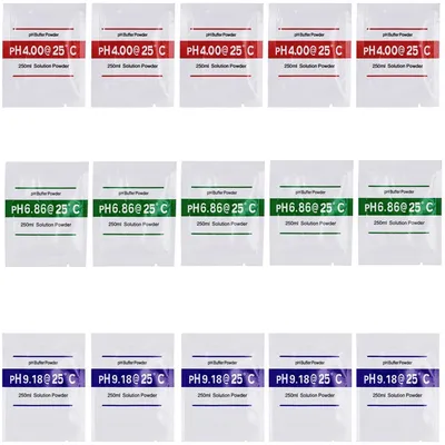 Productafbeelding van 15 x kalibratiepoeder voor pH-meter, set van 5