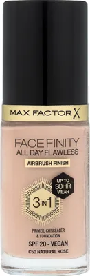Zdjęcie produktu dla Max Factor Facefinity All Day Flawless 3In1 Foundation C50-Natural Rose 30ml