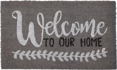 Produktbild von Betz Kokosmatte aus 100% Kokos - Fußmatte - Fußabstreifer –Schmutzfangmatte Muster Welcome to Our Home Größe 45 cm x 75 cm x 1,5 cm