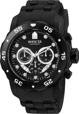 Obrázek produktu pro Invicta Pro Diver - SCUBA 6986 Pánské Hodinky - Quartz Hnutí - Nerezová Ocel s Černým Ciferníkem - 48 mm
