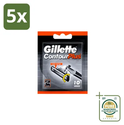 Zdjęcie produktu dla 5 sztuk maszynek do golenia jednorazowych Gillette Contour Plus - zestaw ekonomiczny