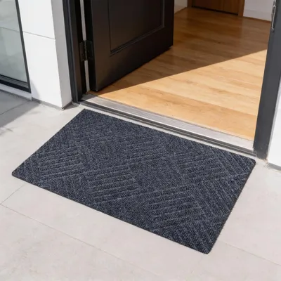 Imagen del producto de Alfombra para exteriores, con base de goma antideslizante, de 40 x 120 cm, lavable, ideal para la entrada