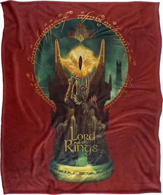 Obrázok produktu pre Pán prsteňov - deka "Barad-Dur Sauron", hodvábna, supermäkká TV23636 (jedna veľkosť) (červená/farebná)