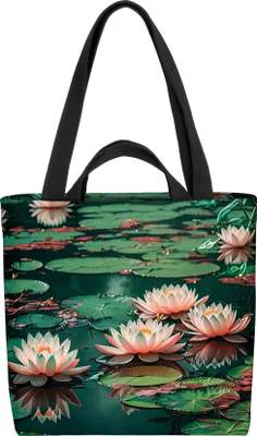 Produktbild von VOID Teichrose Seerosen Garten Tasche 33x33x14cm,15l Einkaufs-Beutel Shopper Einkaufs-Tasche Bag