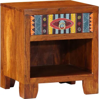 Obrázek produktu pro Maison Exclusive – Noční stolek, rozměry 40x35x45 cm, masivní akátové dřevo