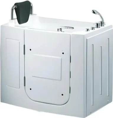 Produktbild von Kompaktbadewanne Massagewanne Whirlpool Badewanne mit Tür 110x63 cm