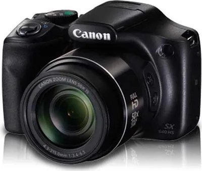 Produktbild von Canon PowerShot SX540 HS, 20,3 MP, 5184 x 3888 Pixel, CMOS, 50x, Full HD, Schwarz