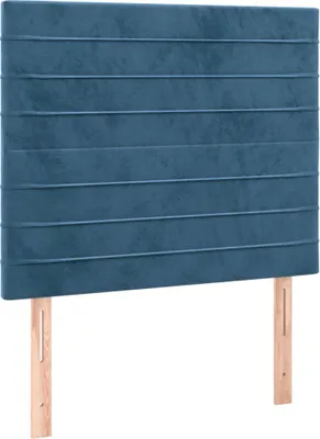 Immagine prodotto di vidaXL Testiere 2 pz. Velluto blu scuro 80x5x78/88 cm