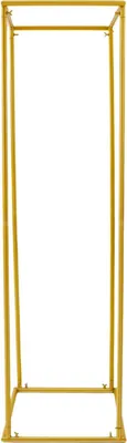 Image de Support pour fleurs - Support au sol - Hauteur 180 cm - Pour mariage, fête, événement - Pour décoration intérieure - Or