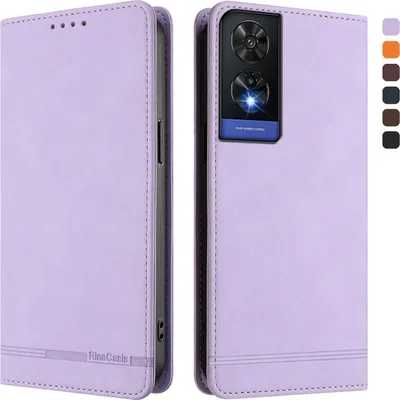 Image de Etui pour TCL 505, étui rétro en cuirPolyuréthaneavec support et fentes pour cartes Violet