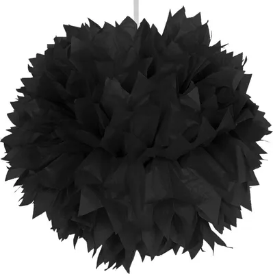 Produktbild von Hängedekoration Pompom Kürbis 30 cm schwarz