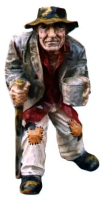 Immagine prodotto di Design Beggar Figura Statua Scultura Figure Sculture Decorazione Decorazione 5679 Nuovo