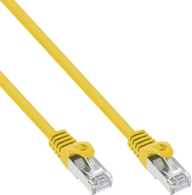 Produktbild von InLine Patchkabel, SF/UTP, Cat.5e, gelb, 5m, 5 m, Cat5e, SF/UTP (S-FTP), RJ-45, RJ-45, Gelb