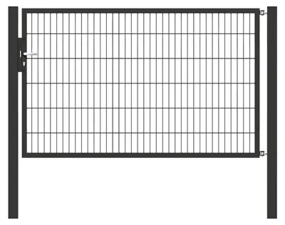 Produktbild von Alberts Einzeltor Flexo mit Zubehör, zum Einbetonieren, anthrazit, Breite 200 cm, Höhe 120 cm