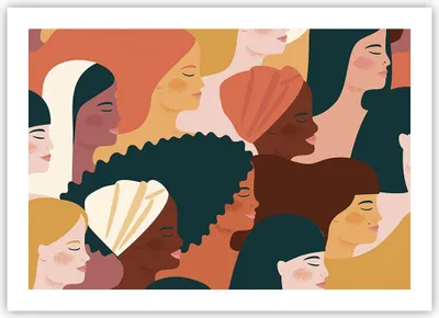 Produktbild von Poster - Poster ohne Rahmen - Frauen Multikulturalismus Modern - 70x50 cm - Wand Bild - Wanddeko - Wandbilder - Kunstposter - Wandposter - Bilder - Kunstdruck - Wanddekoration - P2XAA70x50-4500
