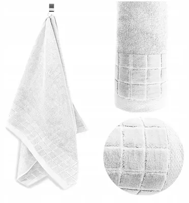 Produktbild von Handtuch - 100% Baumwolle - 500 g/m2 - 50x100 cm - Extra Saugfähig - Weiß - hohe Grammatur - DICK