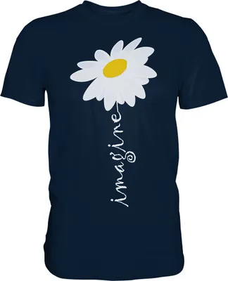 Produktbild von Gänseblümchen Imagine Motivation Garten Shirt Gärtner – Navy / S