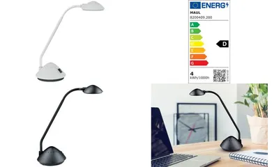 Image de MAUL Lampe de table MAULarc LED 3.000 K Pied noir
