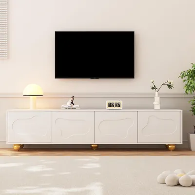 Immagine prodotto di Mobile TV a basso con 2 ante, dimensioni 180x40x45 cm, colore bianco