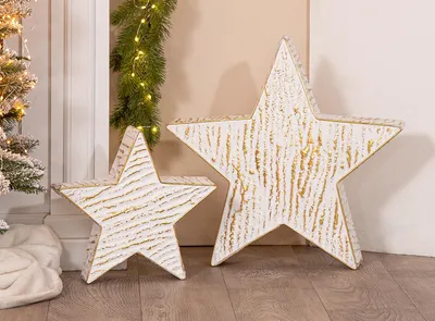 Obrázok produktu pre Dekoračný predmet Gilde, hviezda, „Faso“, kov, biela, balenie po 2 ks, dĺžka 10 cm, šírka 59 cm, V. 56 cm Výška: 56,00 cm Šírka: 59,00 cm Hĺbka: 10,00 cm 69878