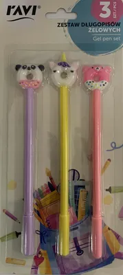 Obrázok produktu pre Sada 3 gélových pier pre deti Dinosaury Donats Mixed Patterns
