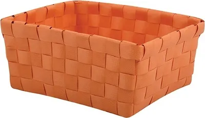 Produktbild von MSV Aufbewahrungskörbchen Aufbewahrungskorb Aufbewahrungsbox Organizer Badkorb 19x14x8 cm - Orange