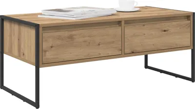 Produktbild von Couchtisch Kunsthandwerk Eiche 100 x 46 x 40 cm Holzwerkstoff