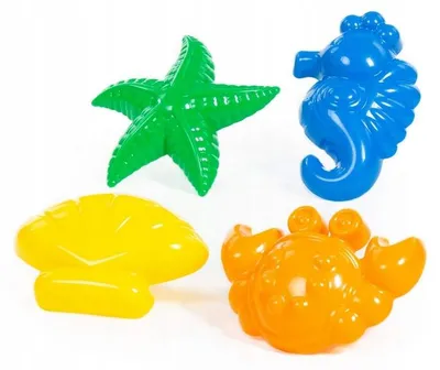 Produktbild von Wader-Polesie Sandformenset 4-teilig Strand Sandkasten Spielzeug
