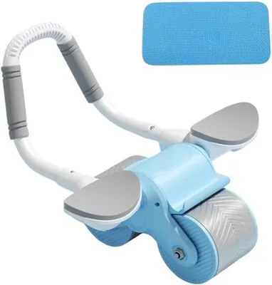 Productafbeelding van Famanu buikspierroller met elleboogsteun - Voor stabiliteit en comfort - Blauw