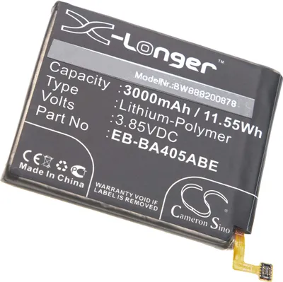 Produktbild von vhbw Akku Ersatz für Samsung GH82-19582A, EB-BA405ABE für Handy Smartphone Telefon (3000 mAh, 3,85 V, Li-Polymer)