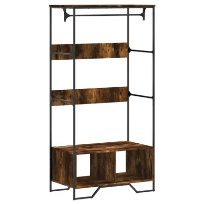Obrázek produktu pro vidaXL Věšák na kabáty kouřový dub 90x50x180 cm materiál na bázi dřeva