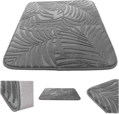 Zdjęcie produktu dla KADAX Anciles Dywanik łazienkowy 45x70cm Czarny Antypoślizgowy