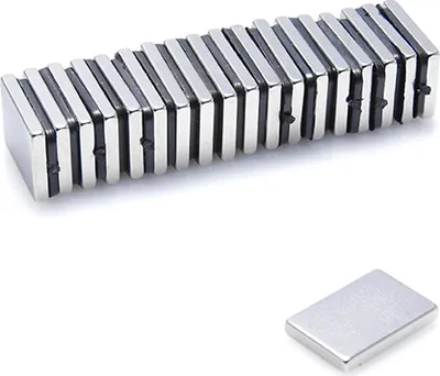 Produktbild von Neodym Magnete 15 x 10 x 2mm N38 Quader Case - 10 Stück, Extrem stark, Magnettafeln, Kühlschränke, Whiteboards, DIY