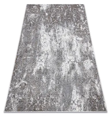 Image de Tapis NOBLE moderne 6773 45 Ornement vintage - Structural deux niveaux de molleton gris gris 120x170 cm