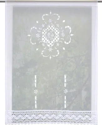 Produktbild von Home Wohnideen Türbehang Leinenstruktur Bestickt 1 teilig 180 x 60 cm Weiss