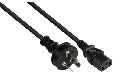 Produktbild von Alcasa P8030-S018 Stromkabel Schwarz 1,8 m Netzstecker Typ I C13-Koppler (P8030-S018)