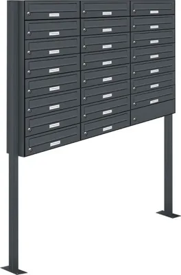 Produktbild von 23er Standbriefkasten Anlage Freistehend RAL 7016 - Anthrazit